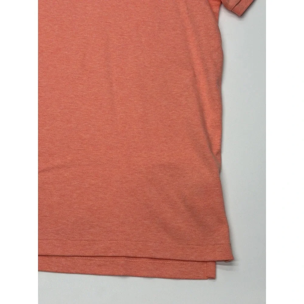 Polo Ralph Lauren Mens Large Heather Orange Short Sleeve Cotton Polo Shirt Large